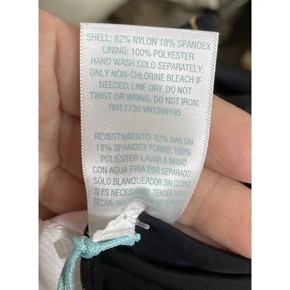 Kona Sol Women's Floral One Piece Swimsuit Green Pink Black Size Medium NEW - Picture 6 of 6